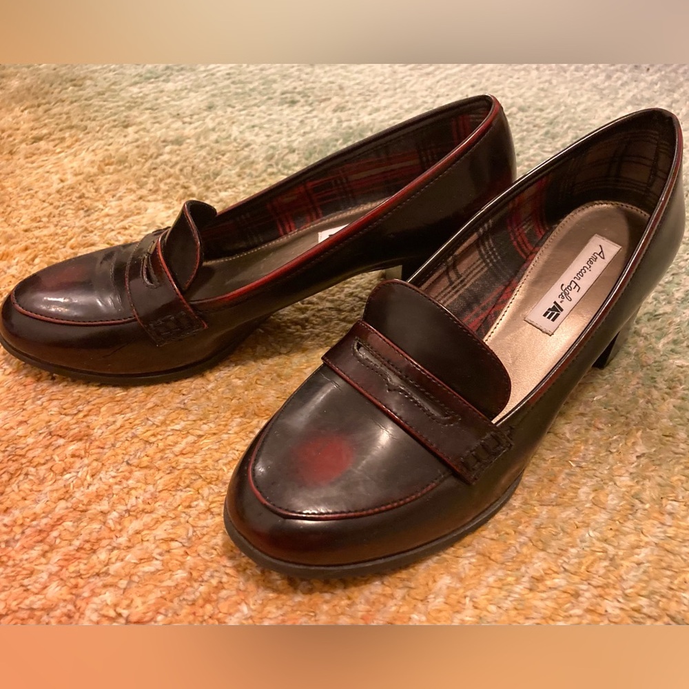 American Eagle Chunky Heel Loafers